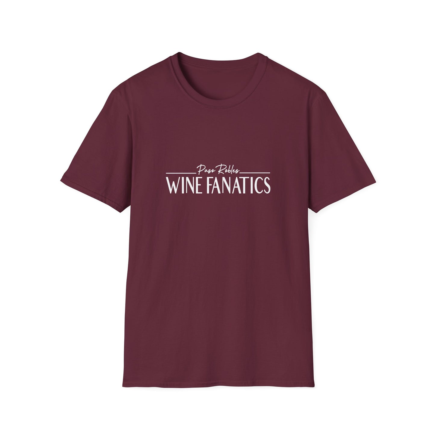 Paso Robles Wine Fanatics Logo Unisex Softstyle T-Shirt