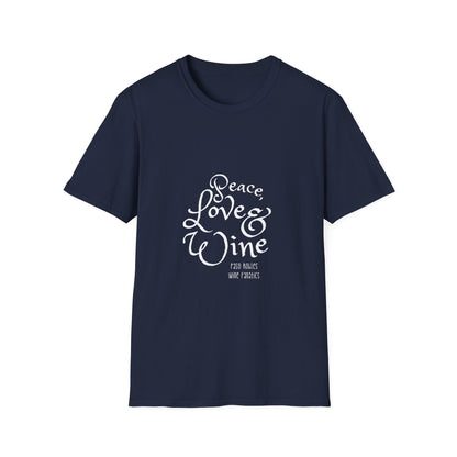 Peace, Love & Wine Unisex Softstyle T-Shirt