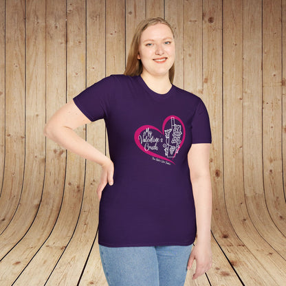 My Valentine's Crush (wine) Unisex Softstyle T-Shirt