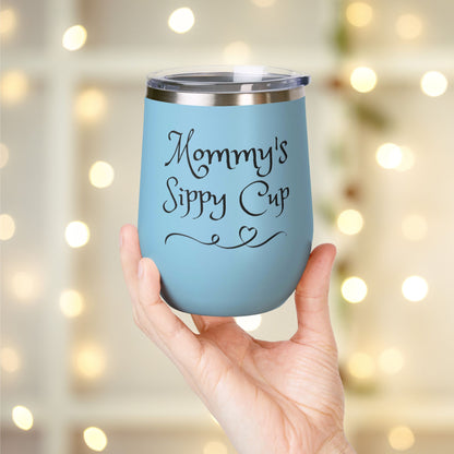 Mommy's Sippy Cup Personalized Wine Tumbler