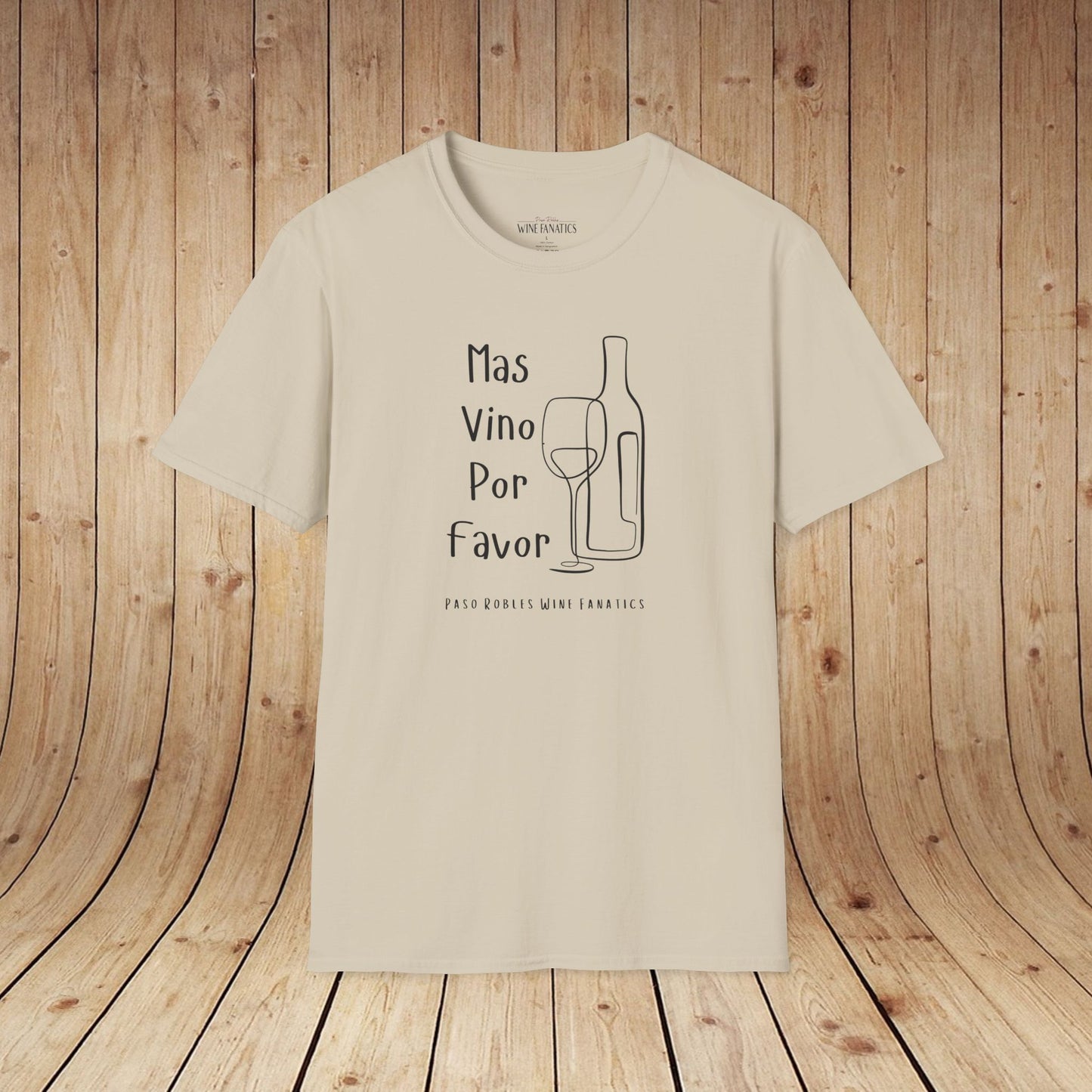 Mas Vino Por Favor Unisex Softstyle T-Shirt
