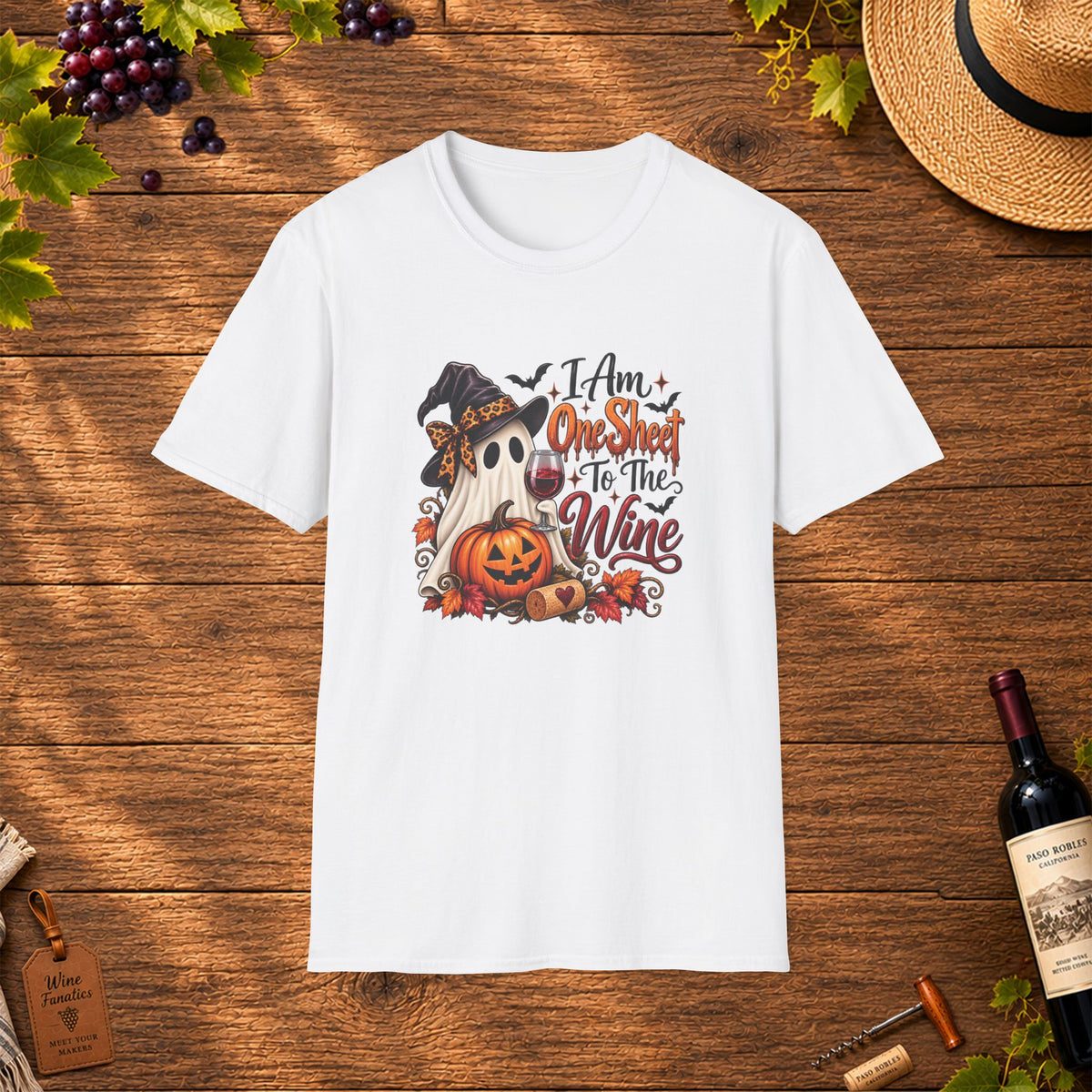 I Am One Sheet To The Wine Unisex Softstyle T-Shirt