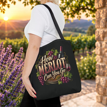How Merlot Can You Go Personalized Tote Bag