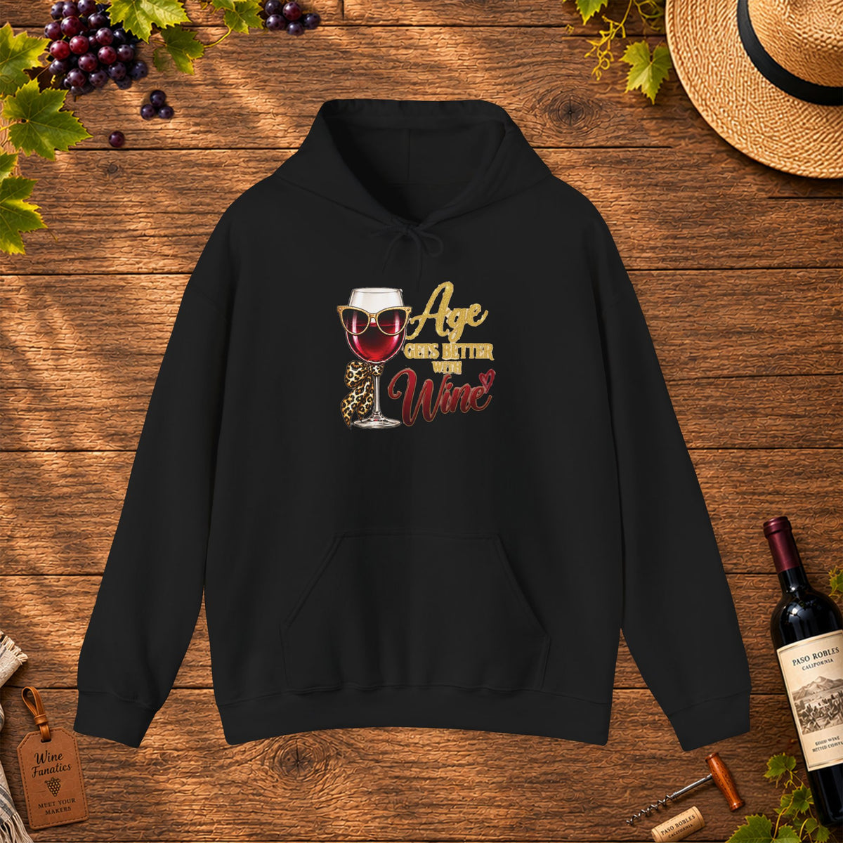 Age Gets Better With Wine Hoodie