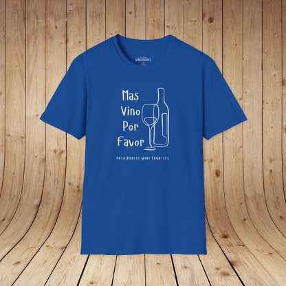 Mas Vino Por Favor Unisex Softstyle T-Shirt