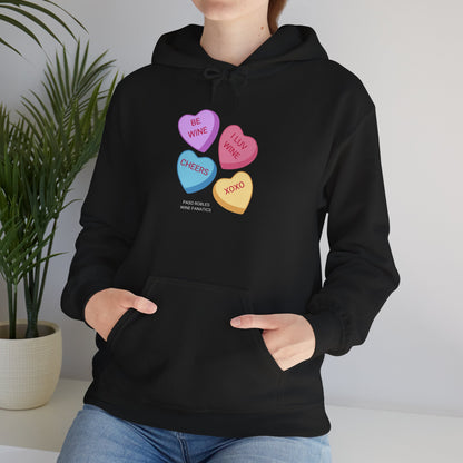 Wine Conversation Hearts Hoodie