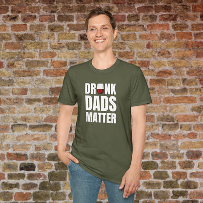 Drunk Dads Matter Crew Neck T-Shirt