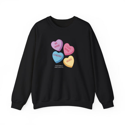 Wine Conversation Hearts Sweatshirt