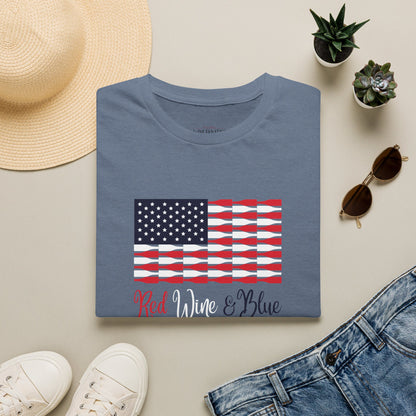 Red Wine & Blue Independence Day Unisex Softstyle T-Shirt