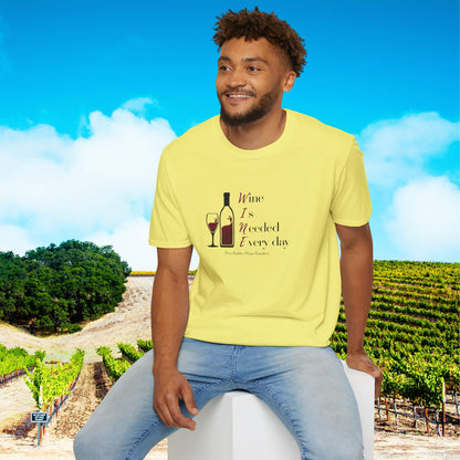 WINE Is Needed Everyday Unisex Softstyle T-Shirt