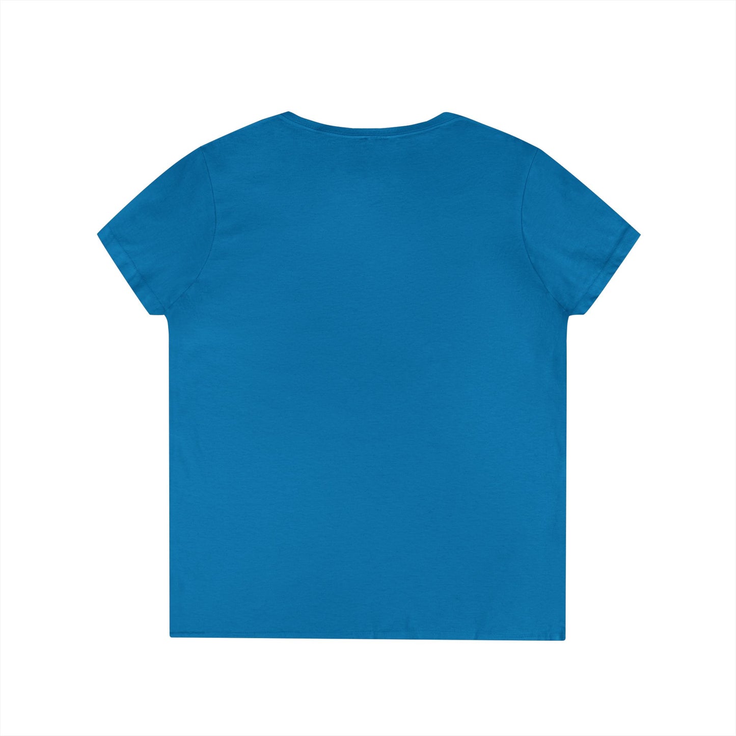 Peace, Love & Wine Gold Glass Ladies V-Neck Tee