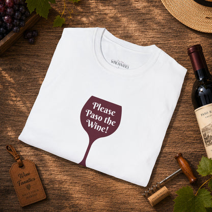 Please Paso The Wine Crewneck Tee