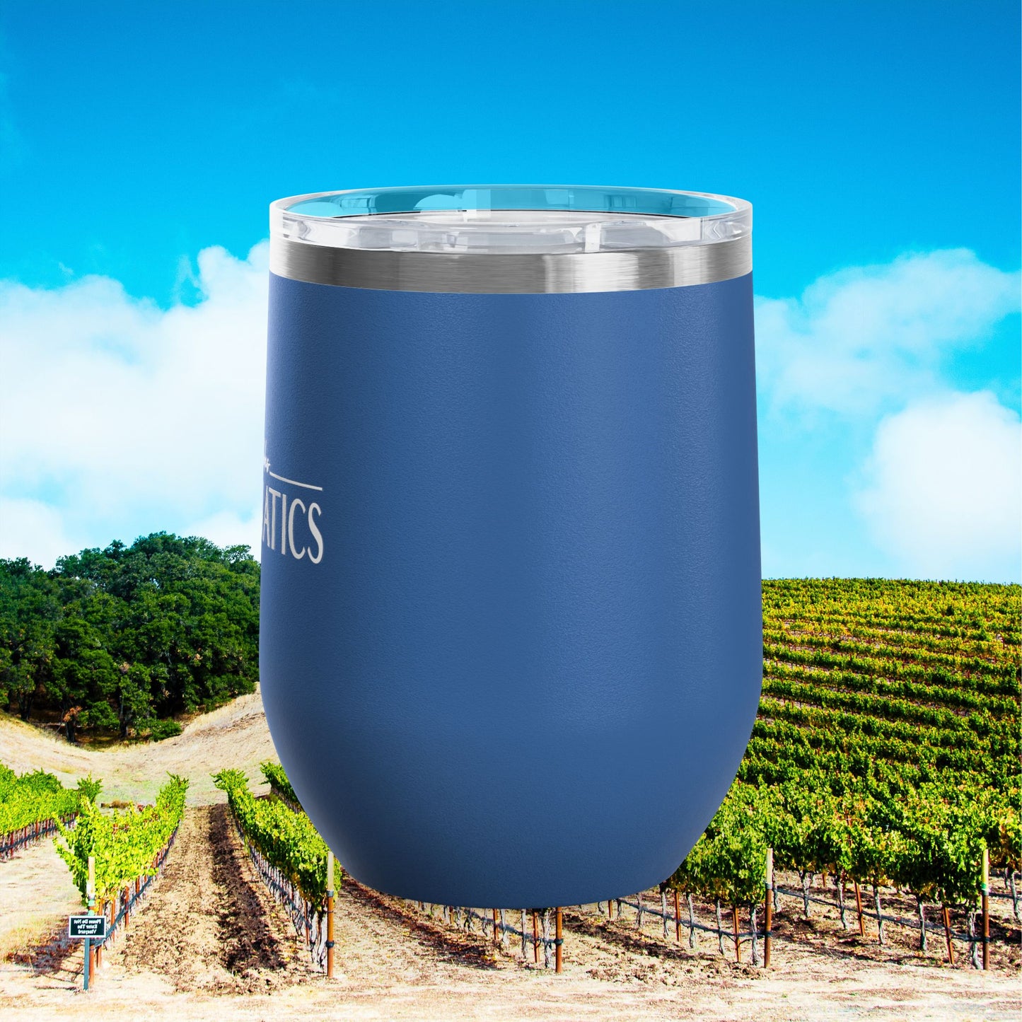 Paso Robles Wine Fanatics Logo 12oz Wine Tumbler