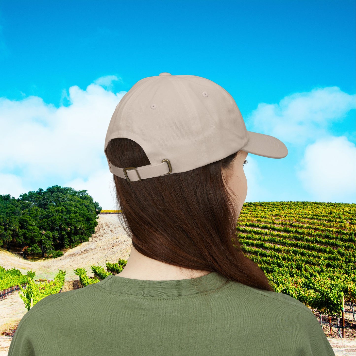 Paso Robles Wine Fanatics Toast Embroidered White Banner Cap