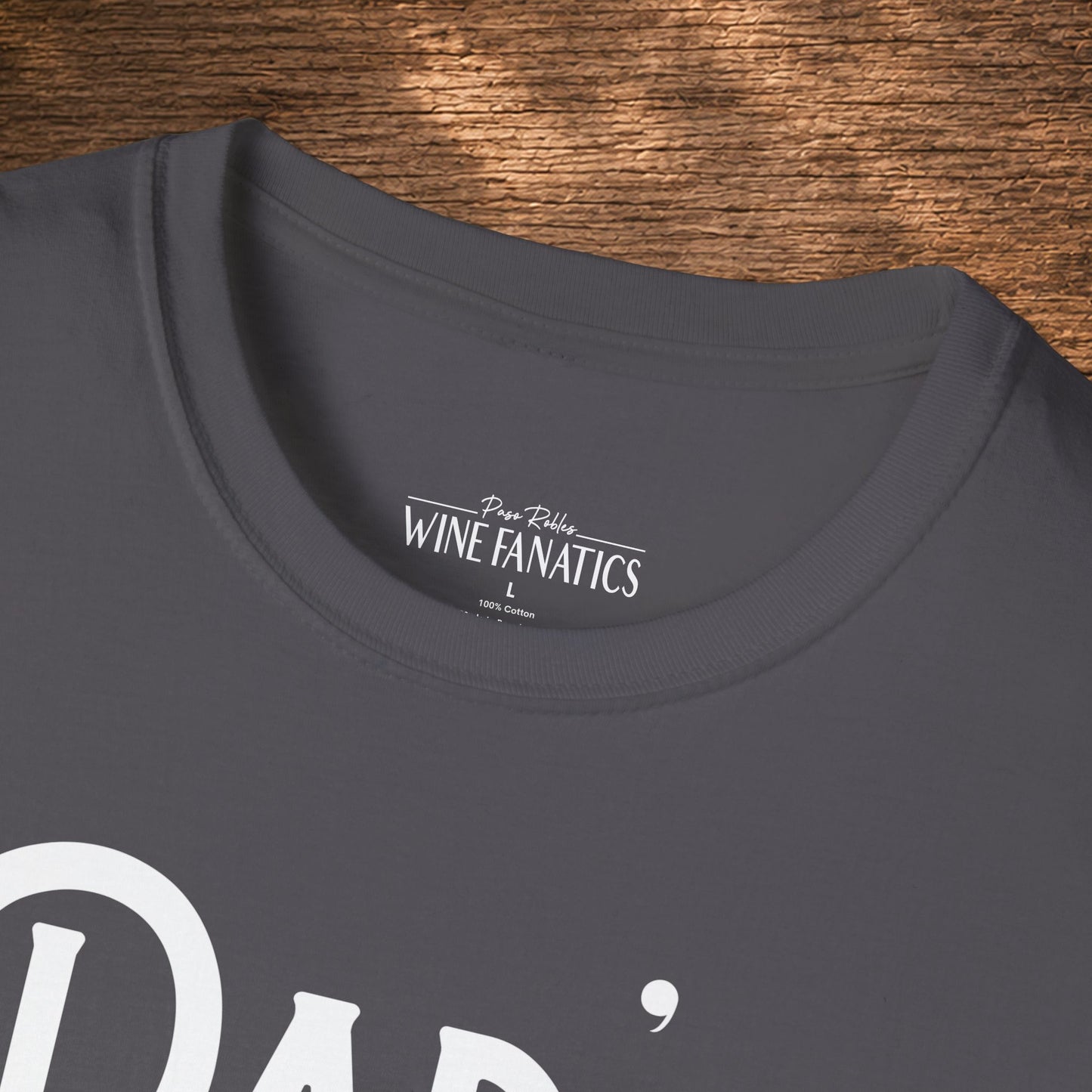 Dad's Reason To Wine Personalized Crew Neck T-Shirt