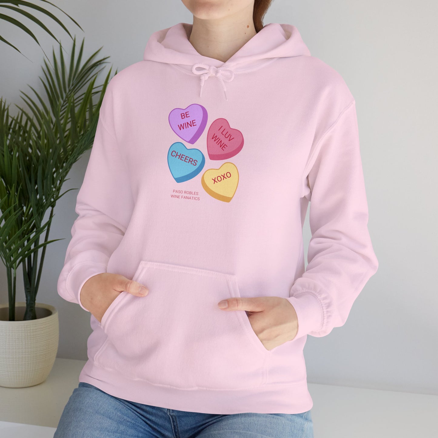 Wine Conversation Hearts Hoodie