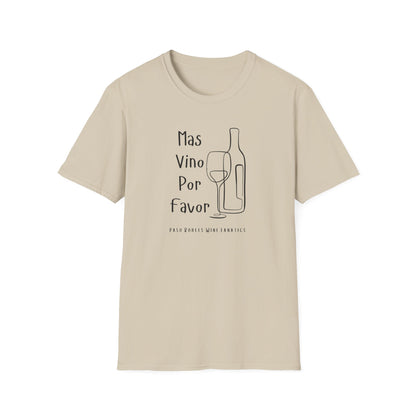 Mas Vino Por Favor Unisex Softstyle T-Shirt