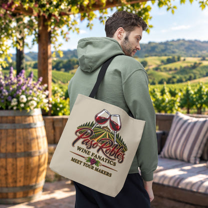 A Toast To Paso Robles Wine Fanatics Personalized Tote Bag