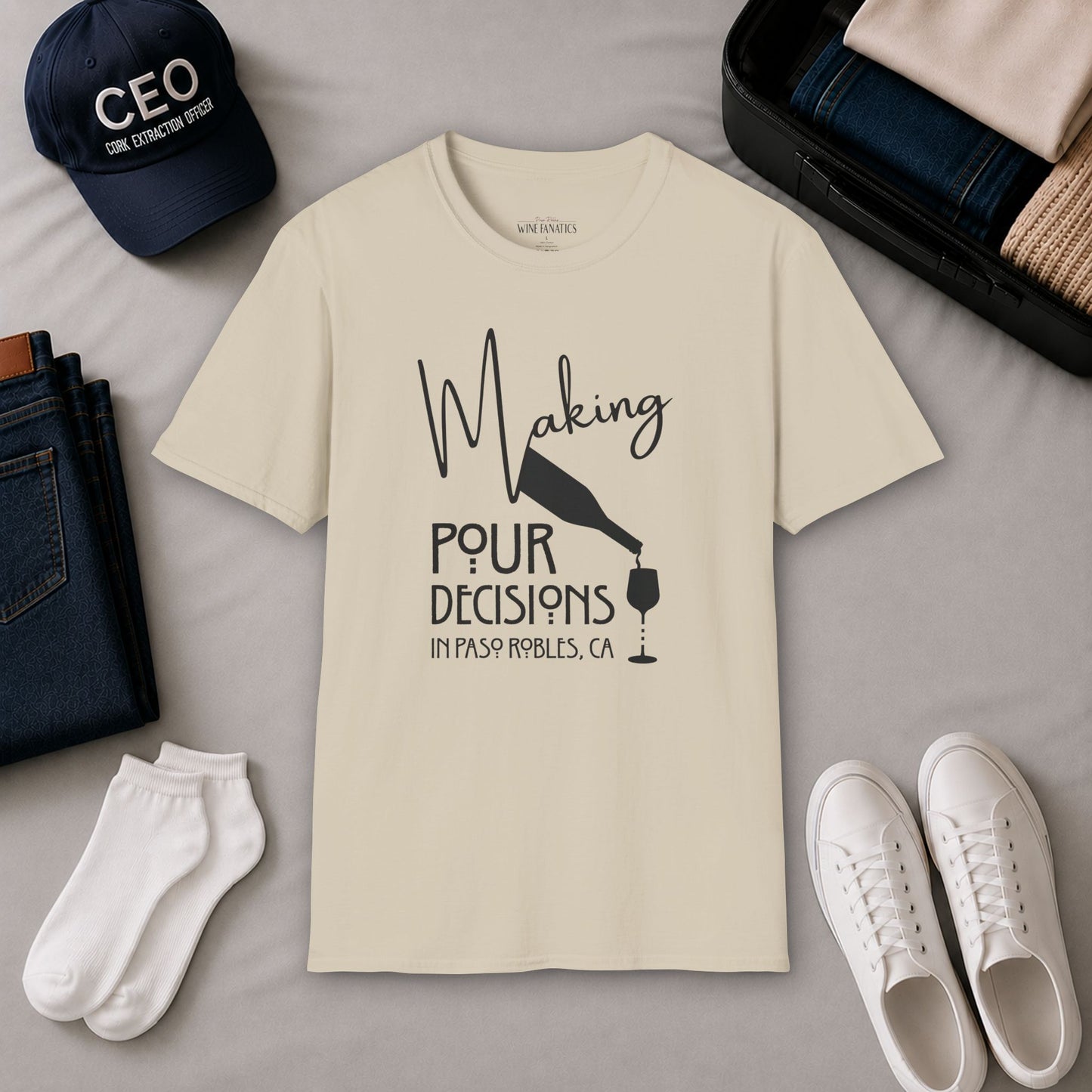 Paso Robles - Making Pour Decisions Crewneck Tee