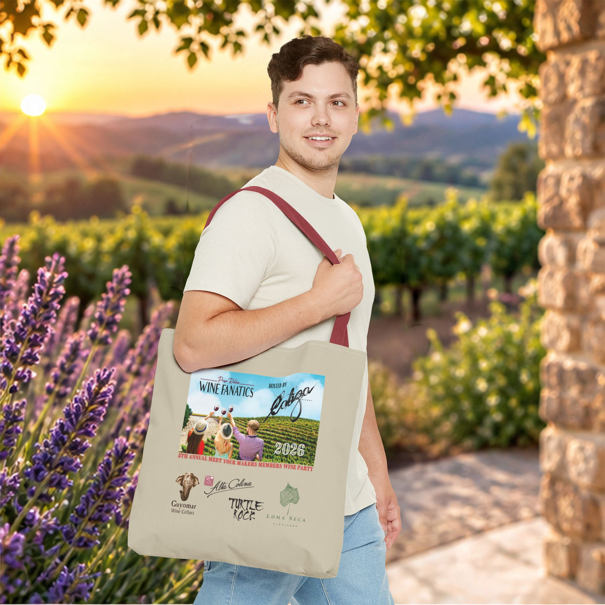2026 PRWF Commemorative Meet Your Makers Wine Party Tote Bag