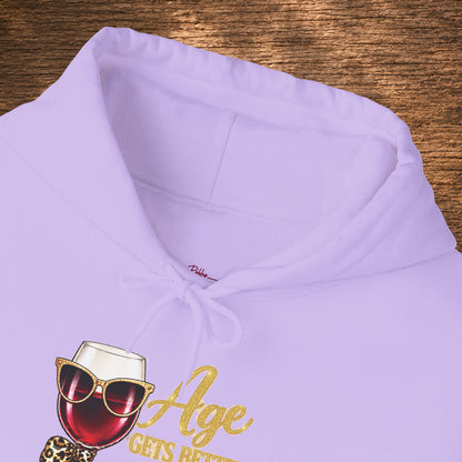 Age Gets Better With Wine Hoodie