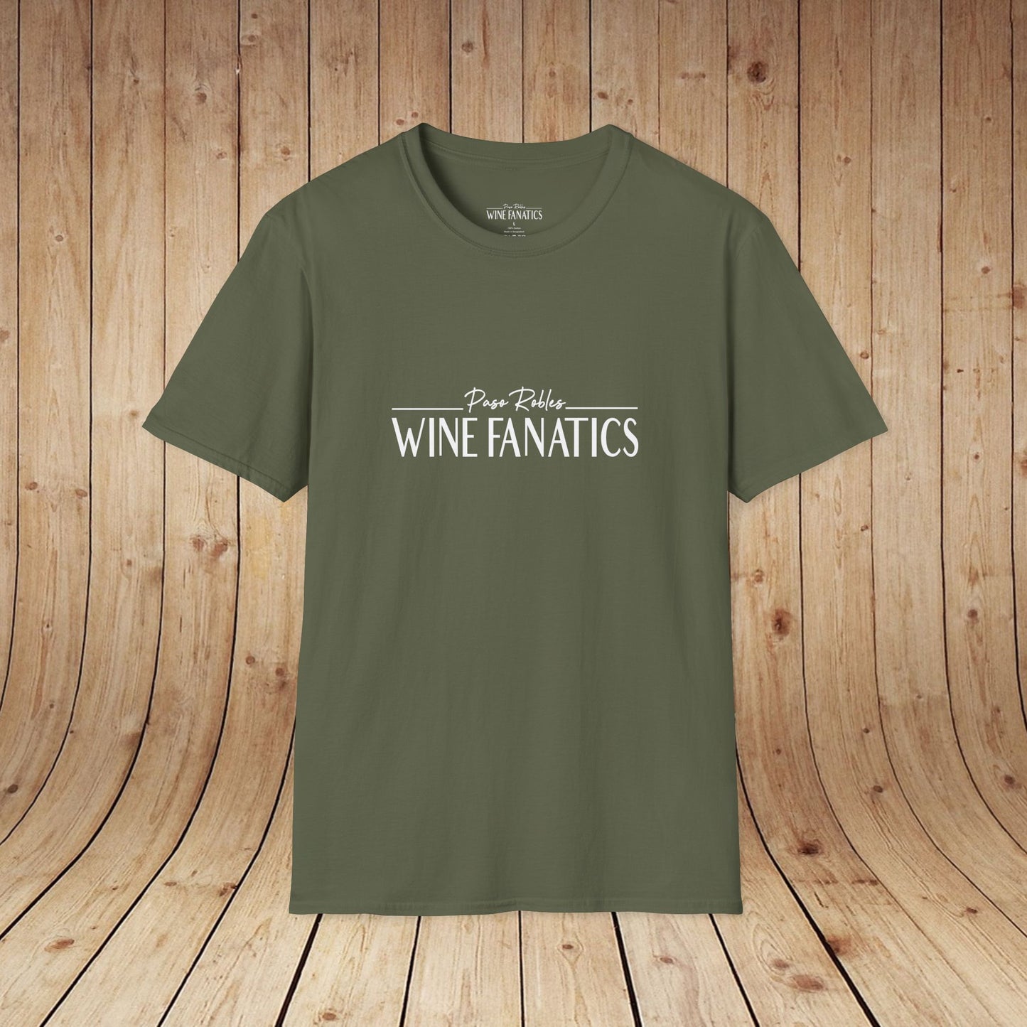 Paso Robles Wine Fanatics Logo Unisex Softstyle T-Shirt