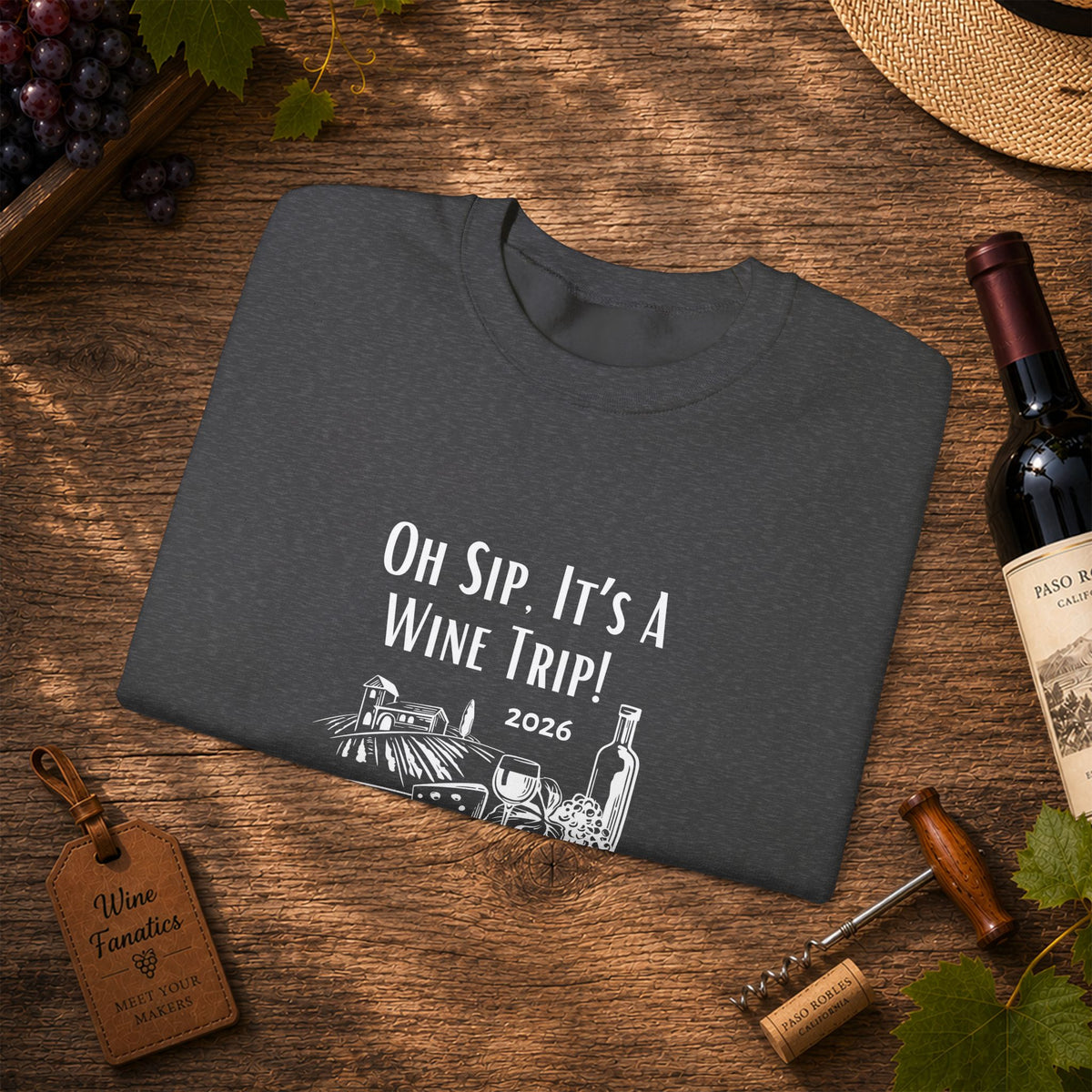 Oh Sip It's A Wine Trip 2025 Personalized Sweatshirt