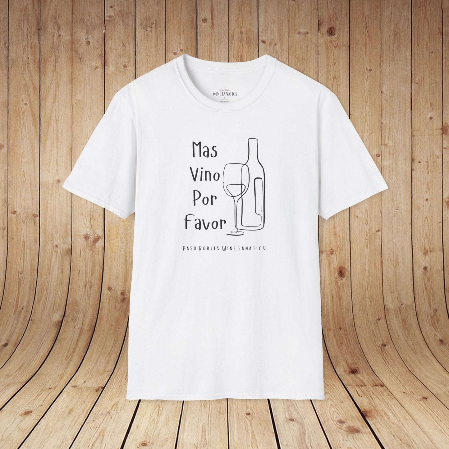 Mas Vino Por Favor Unisex Softstyle T-Shirt