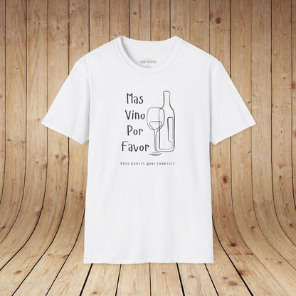 Mas Vino Por Favor Unisex Softstyle T-Shirt