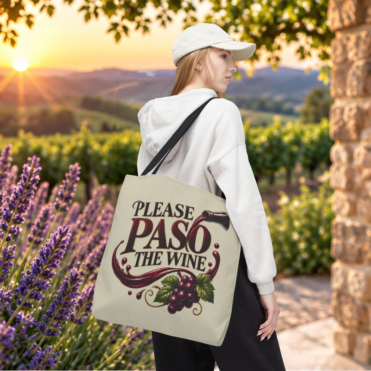 Please Paso The Wine Personalized Tote Bag