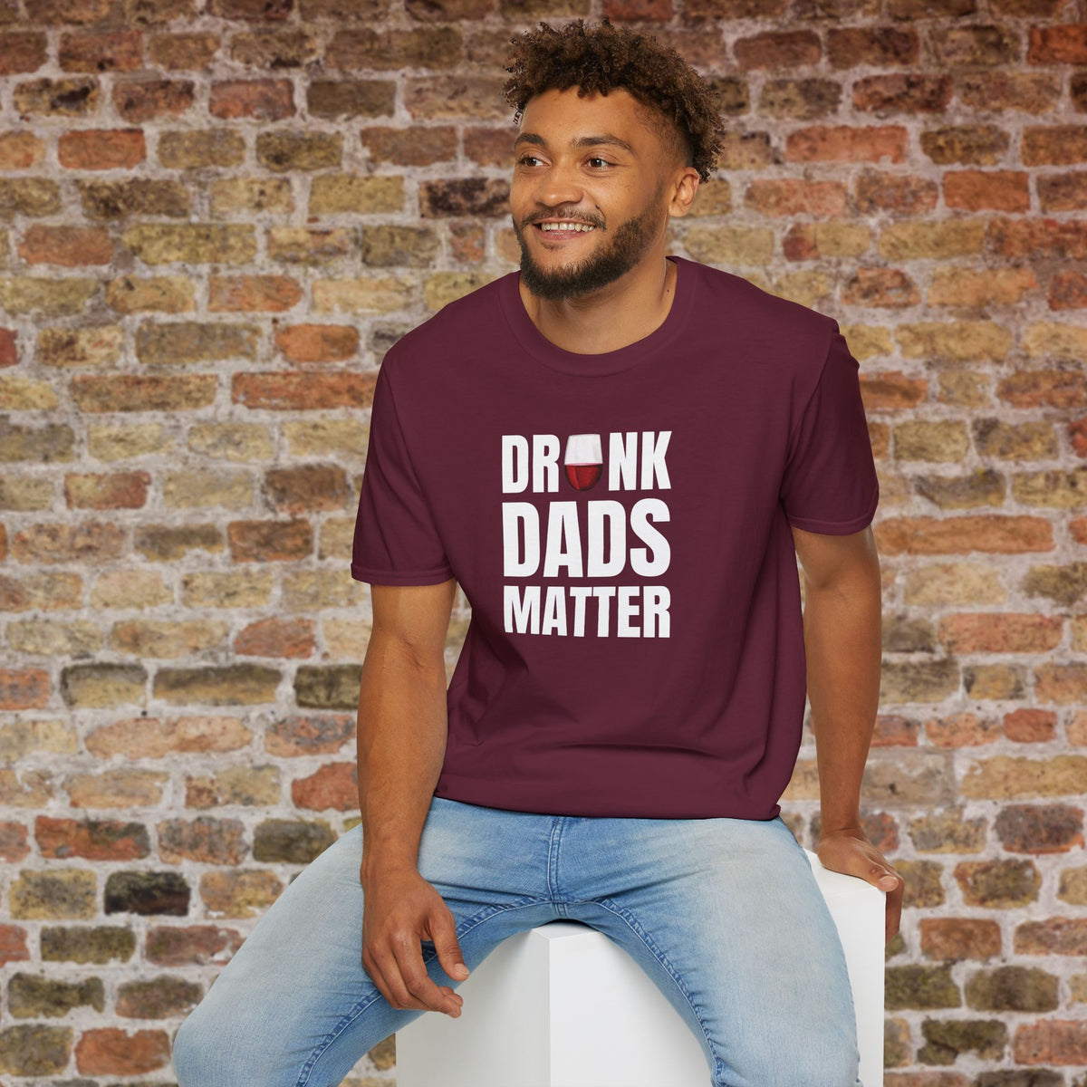 Drunk Dads Matter Crew Neck T-Shirt