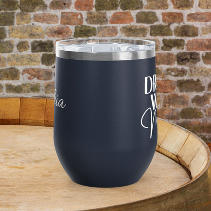 Drunk Wives Matter Personalized 12oz Wine Tumbler