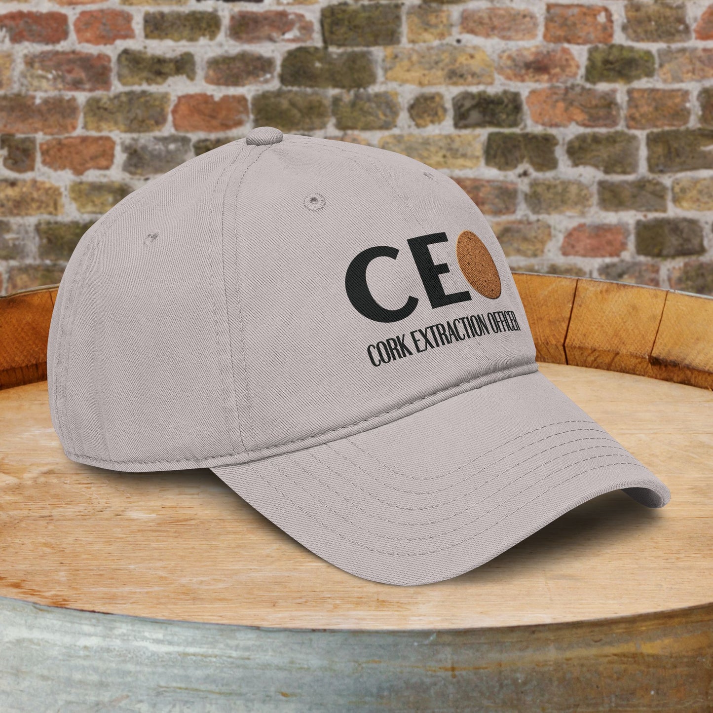 Cork Extraction Officer (CEO) Washed Baseball Cap