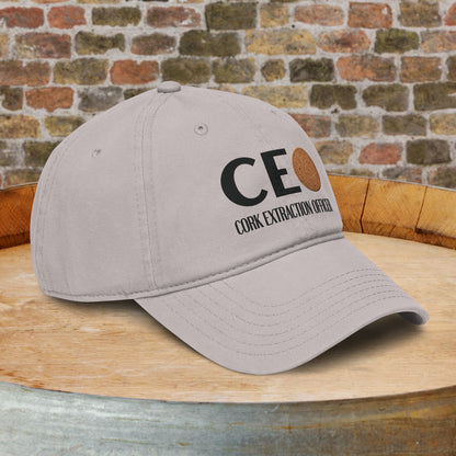 Cork Extraction Officer (CEO) Washed Baseball Cap