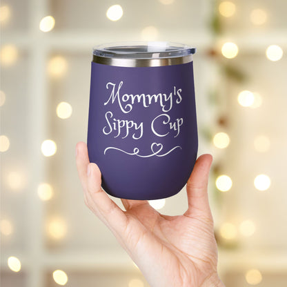 Mommy's Sippy Cup Personalized Wine Tumbler