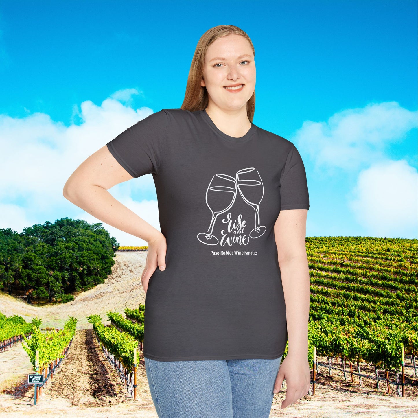 Rise & Wine Unisex Softstyle T-Shirt