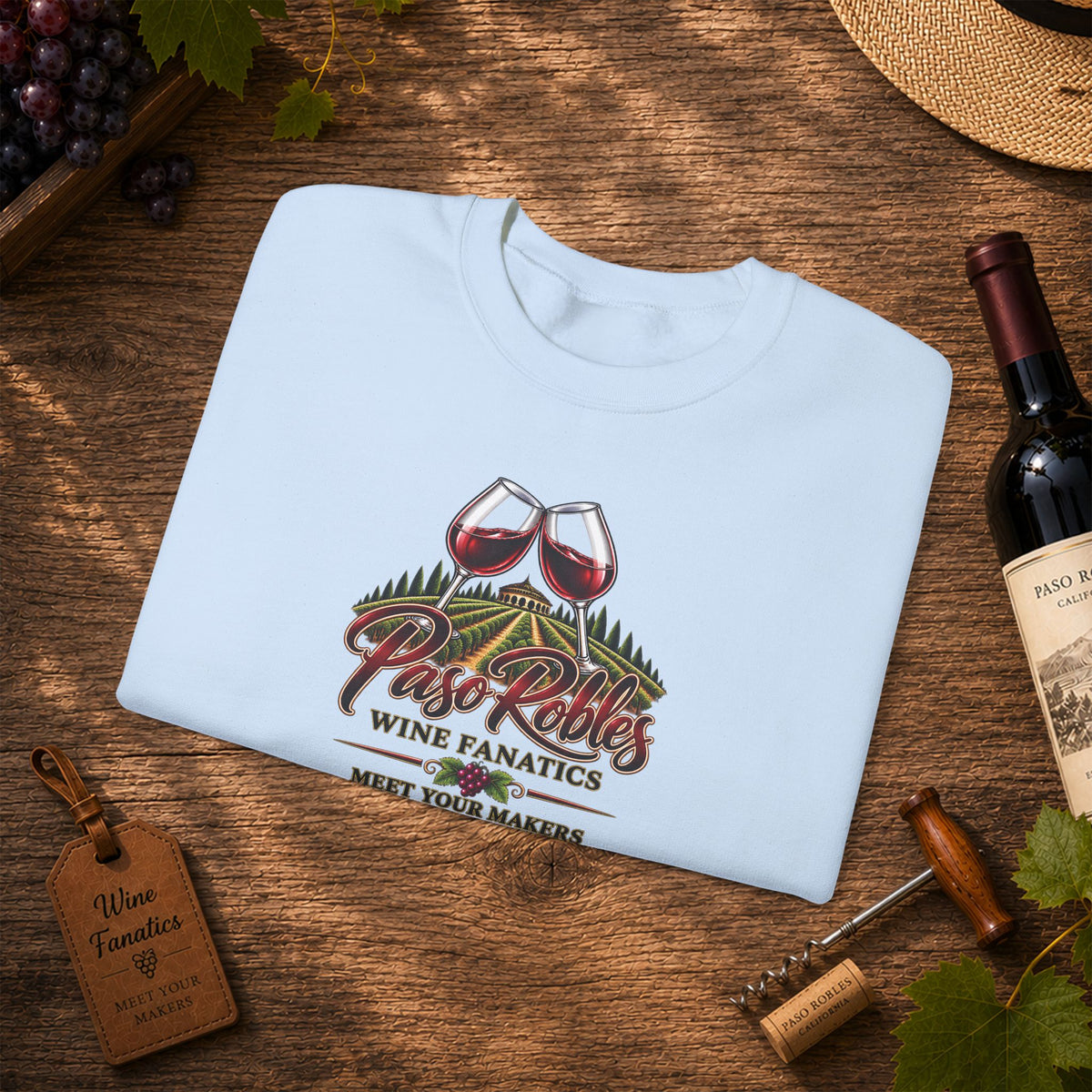 A Toast To Paso Robles Wine Fanatics Sweatshirt