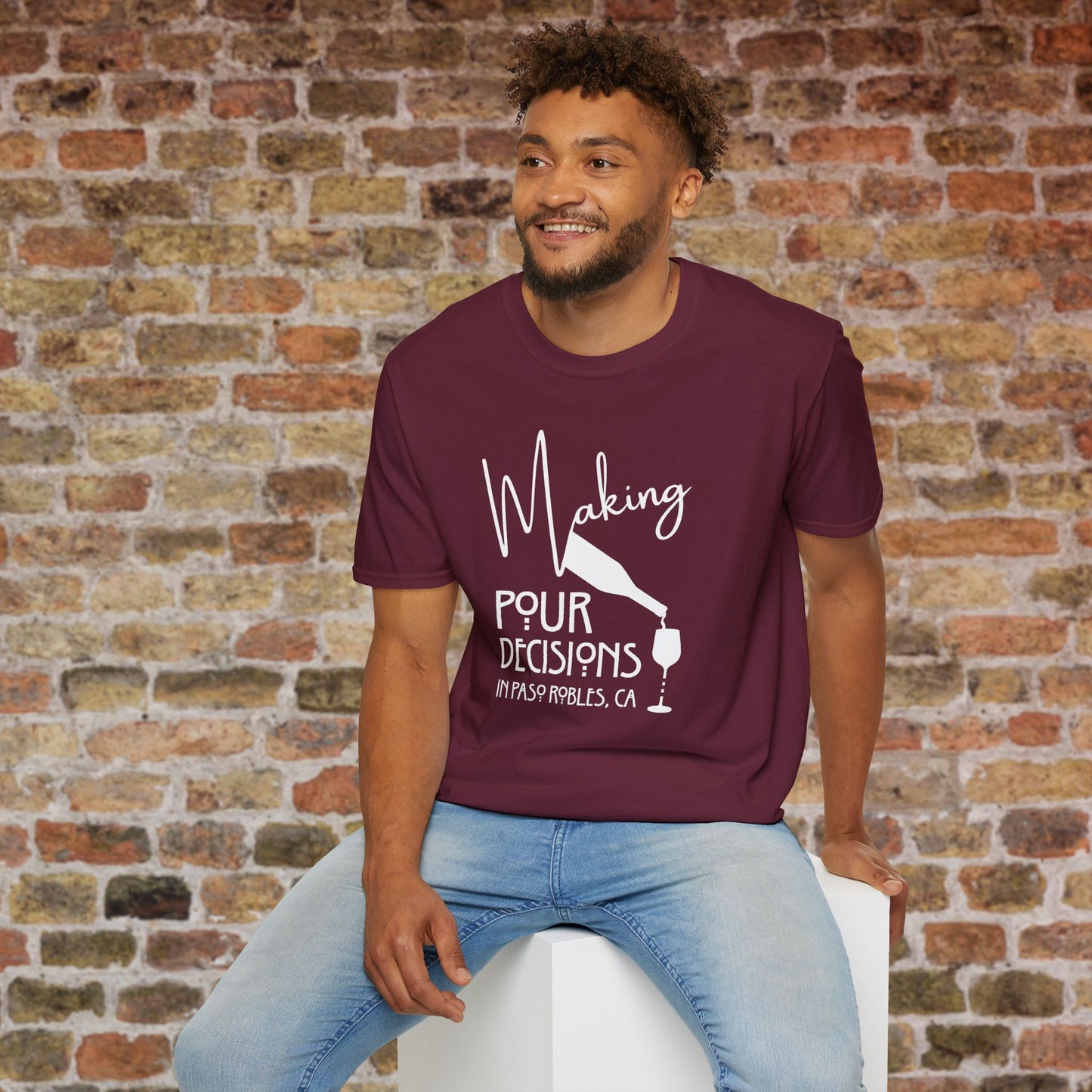 Paso Robles - Making Pour Decisions Crewneck Tee
