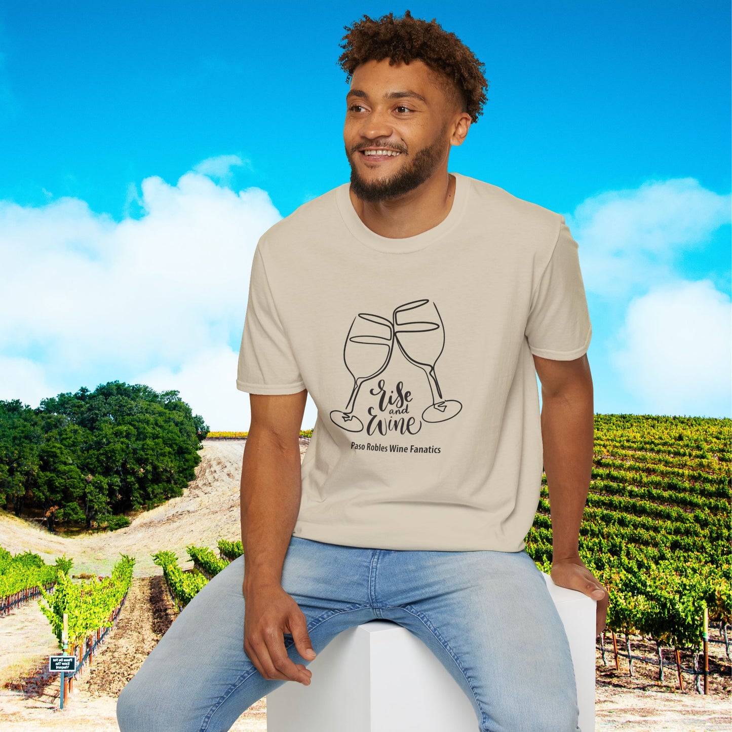 Rise & Wine Unisex Softstyle T-Shirt