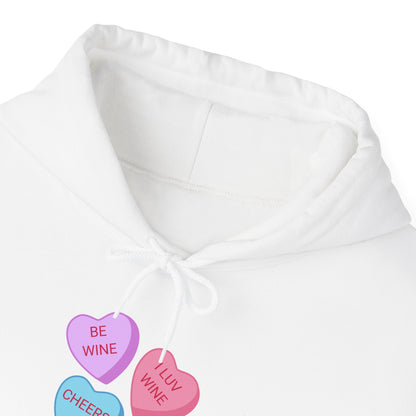 Wine Conversation Hearts Hoodie