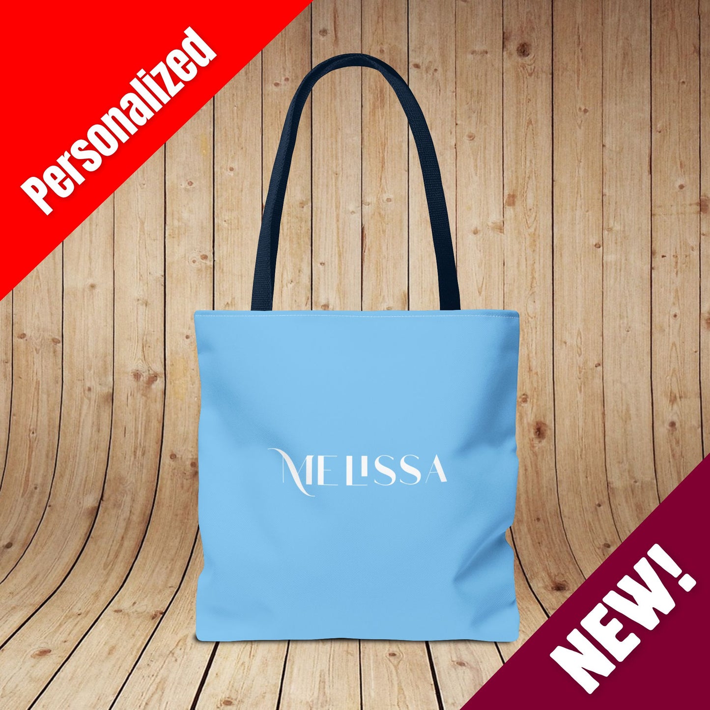 Red Wine & Blue Independence Day Personalized Tote Bag