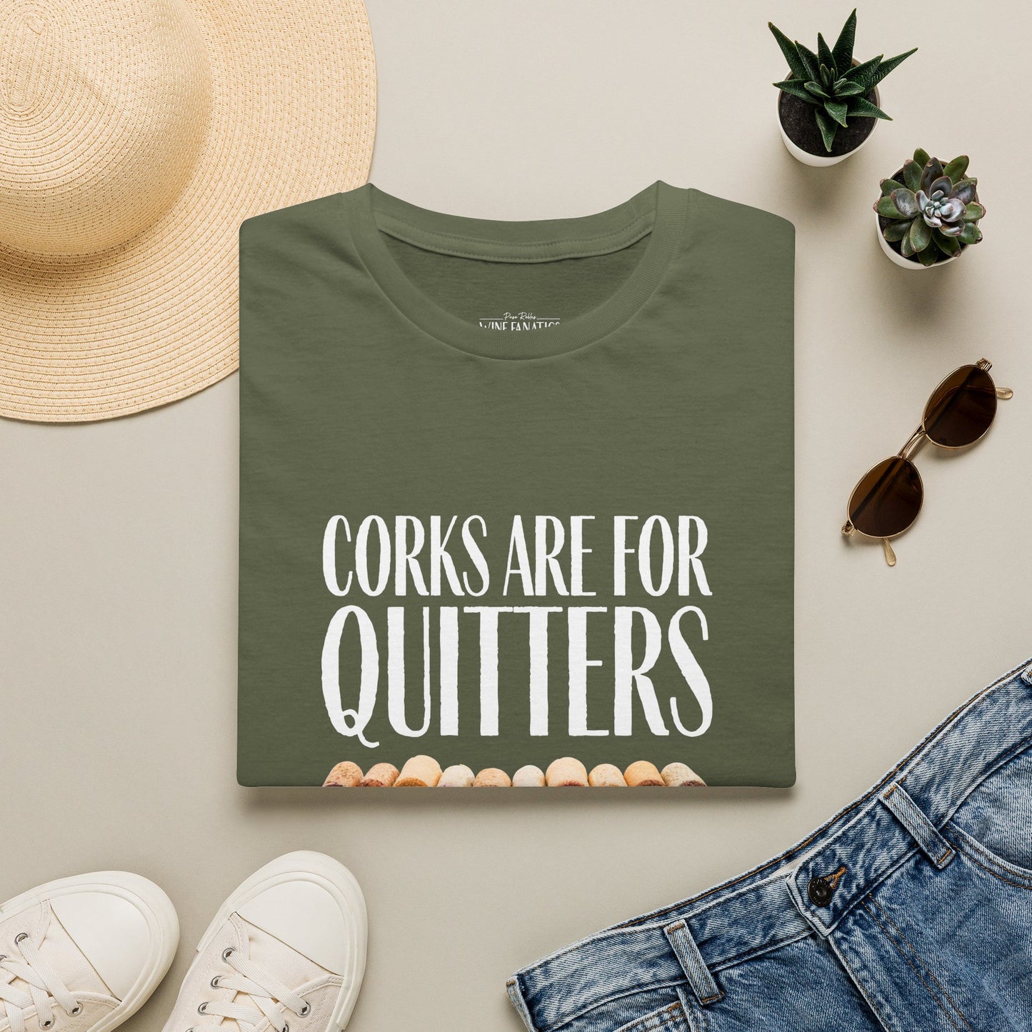 Corks Are For Quitters Crewneck Tee