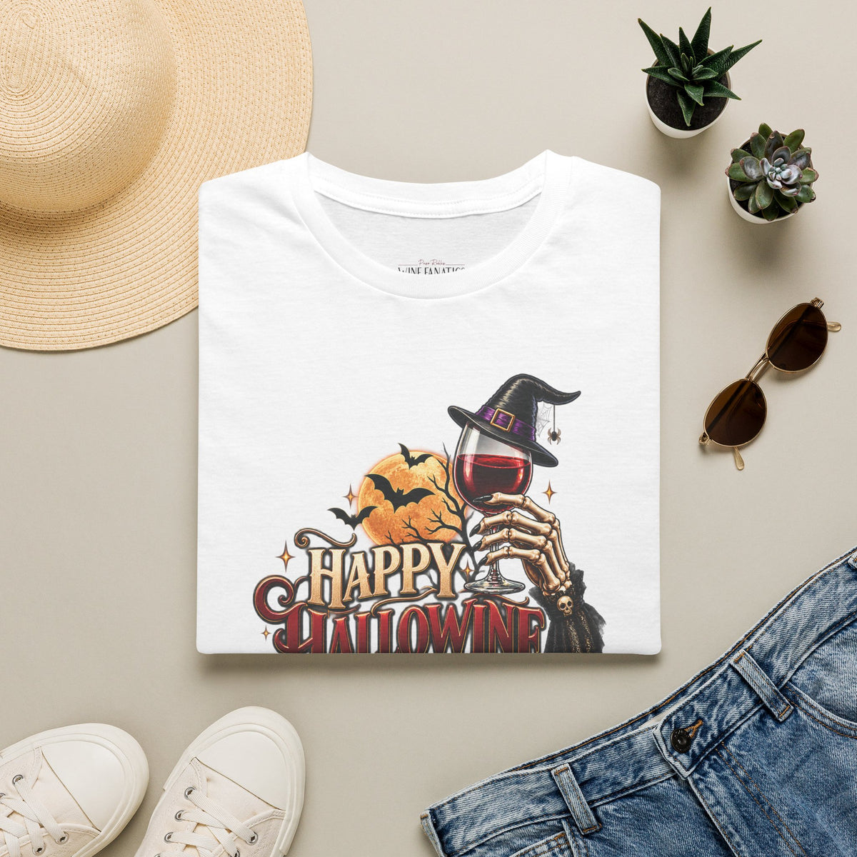 Happy Hallowine Crewneck T-Shirt