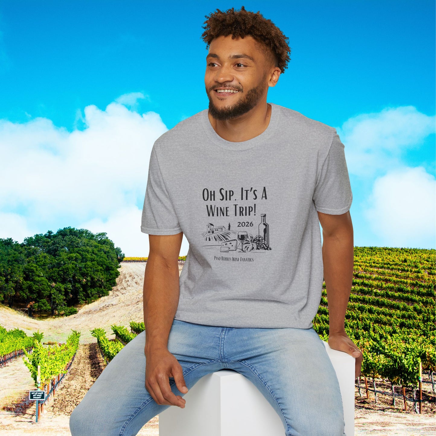 Oh Sip It's A Wine Trip Unisex Softstyle T-Shirt