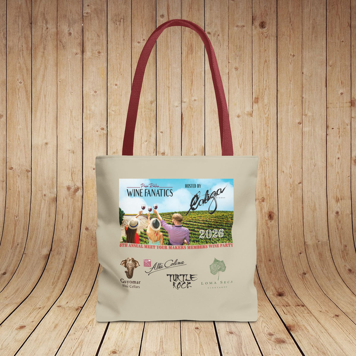 2026 PRWF Commemorative Meet Your Makers Wine Party Tote Bag