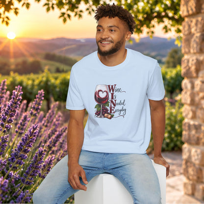 WINE Is Needed Every Day Crewneck T-Shirt