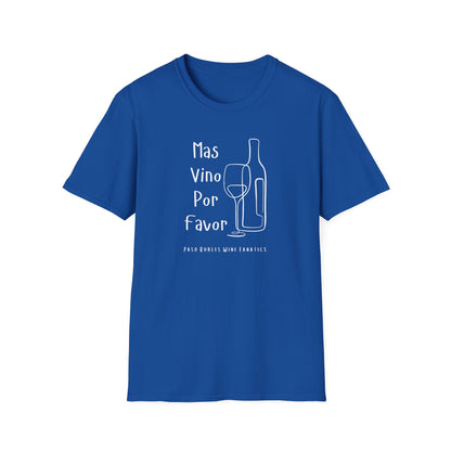 Mas Vino Por Favor Unisex Softstyle T-Shirt