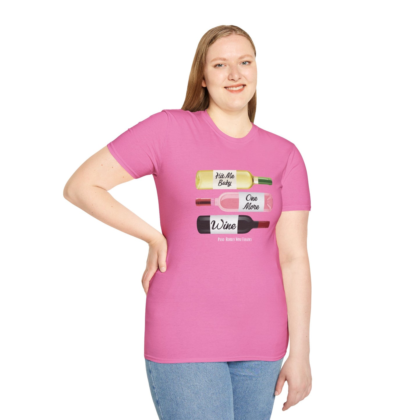 Hit Me Baby One More Wine Unisex Softstyle T-Shirt