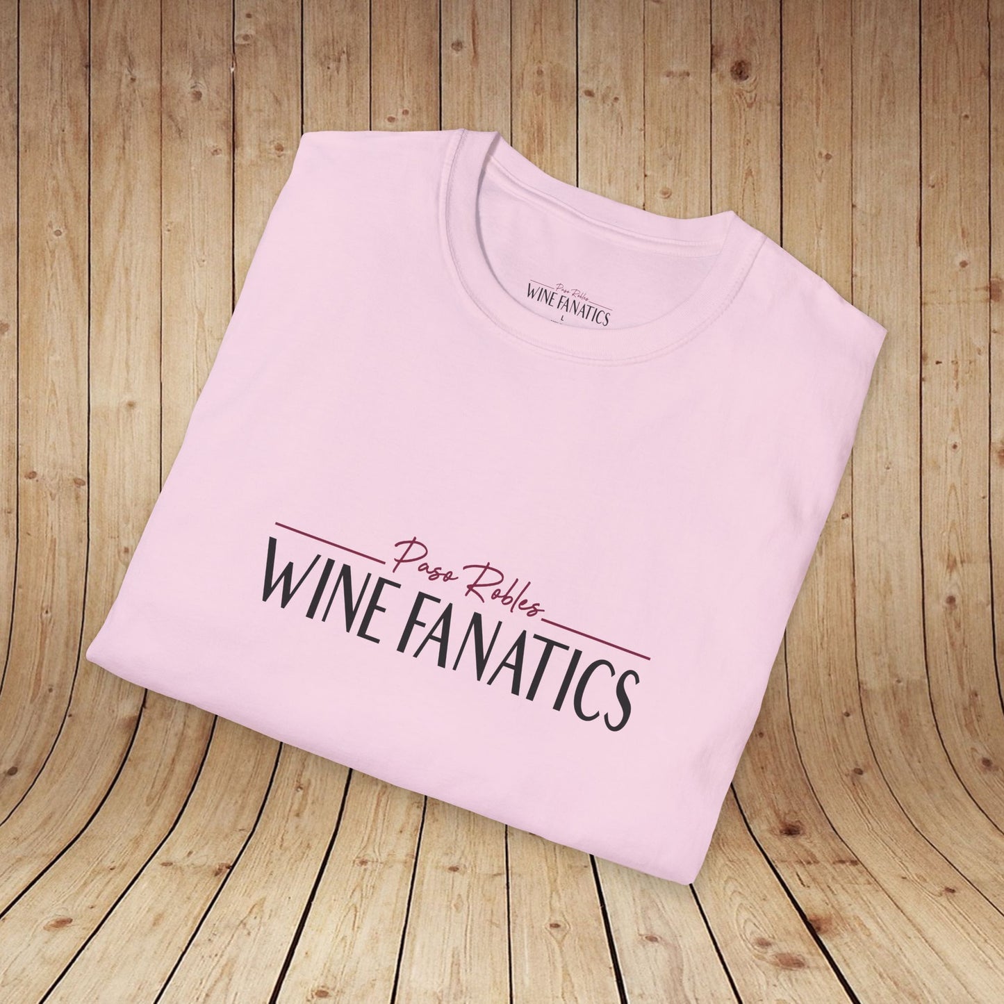 Paso Robles Wine Fanatics Logo Unisex Softstyle T-Shirt