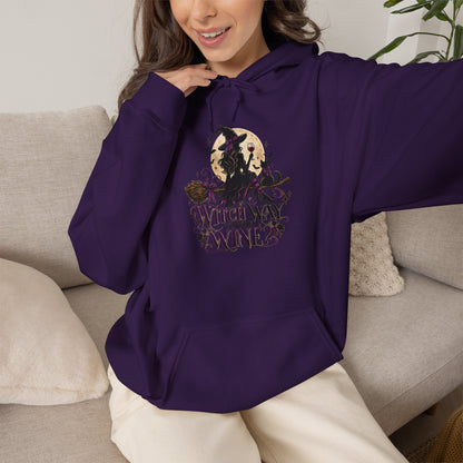 Witch Way To The Wine Hoodie
